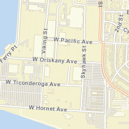 W Hornet Ave Alameda, California Street Map