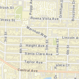 308 Taylor Ave Alameda, California Street Map