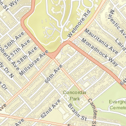 Seminary Park California Street Map