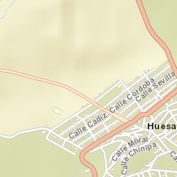 Huesa Street Map