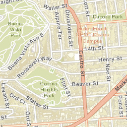 2455-2479 Market St, San Francisco, CA Street Map