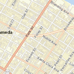 2599 Blanding Ave Alameda, California Street Map