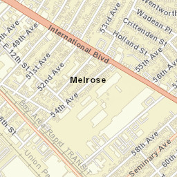 Melrose California Street Map