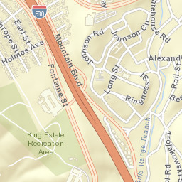 8701-8745 Fontaine St Oakland CA Street Map