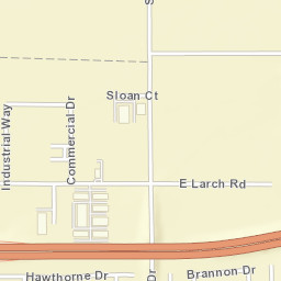 4025-4165 Commercial Dr Tracy CA Street Map
