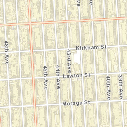 4101 Kirkham St San Francisco CA Street Map