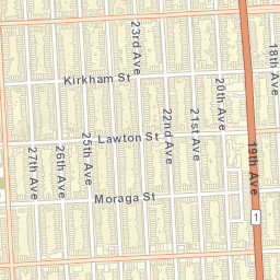 1532 18th Ave, San Francisco, CA 94122 Street Map