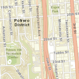 John F. Foran Fwy San Francisco California  Street Map