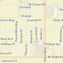 2400-2586 Buthmann Ave, Tracy, CA Street Map