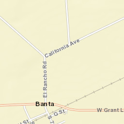 Banta California Street Map