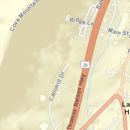 State Route 1001, Lovingston, VA 22949 Street Map