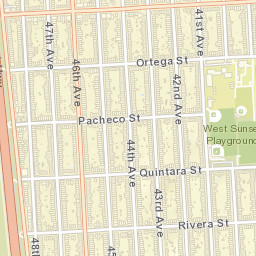 3736-3798 Pacheco St San Francisco Street Map