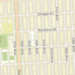2201-2219 Ortega Street, San Francisco, CA Street Map