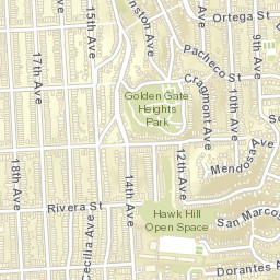 1995 15th Ave San Francisco, California Street Map