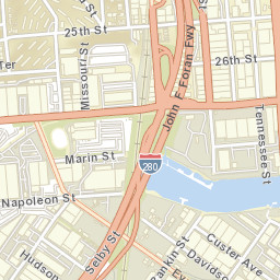 1355 Minnesota St San Francisco California Street Map