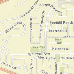 1961-1971 Bridle Creek Cir Tracy CA Street Map