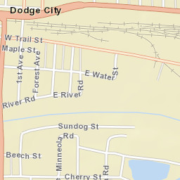 1028 East Wyatt Earp Boulevard, Dodge City Street Map