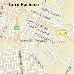 Torre-Pacheco Street Map