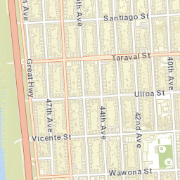 3525-3595 Taraval St, San Francisco, CA 94116, USA Street Map