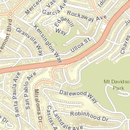 955 Rockdale Dr San Francisco, California Street Map