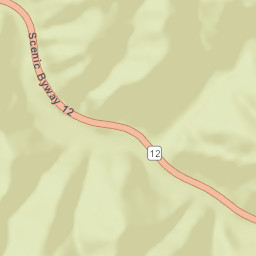 Highway 12, Dixie National Forest, Panguitch Street Map