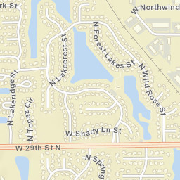 3206-3210 N Forest Lakes St Wichita Street Map