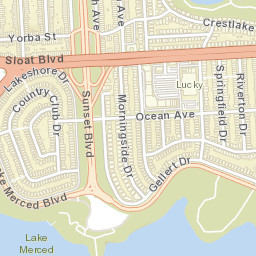 Riverton Dr, San Francisco Street Map