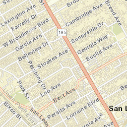 208-212 W Broadmoor Blvd, San Leandro, CA Street Map