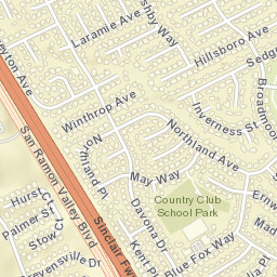 1-11 Stow Ct, San Ramon, CA Street Map
