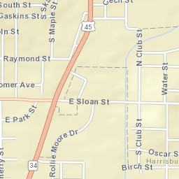 803-807 N Water St, Harrisburg, IL 62946 Street Map