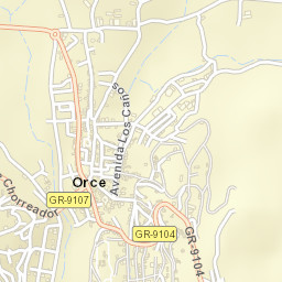 Orce Street Map
