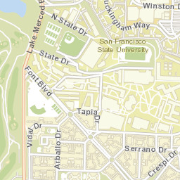 Tapia Dr, San Francisco Street Map