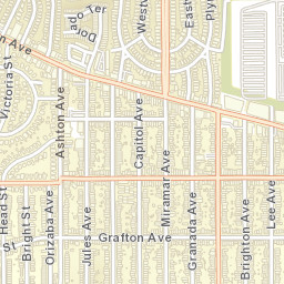 255-257 Granada Ave San Francisco Street Map