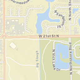 N North Shore Blvd Wichita KS Street Map