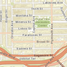 238-242 Bright St San Francisco CA Street Map