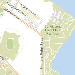 607-699 Gilman Ave, San Francisco, CA 94124, USA Street Map