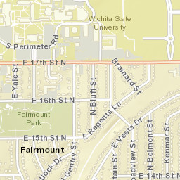 1617 N Bluff St Wichita KS 67208 Street Map