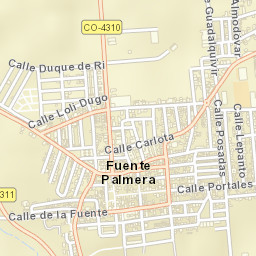 Fuente Palmera Street Map