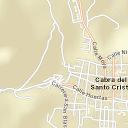 Cabra del Santo Cristo Street Map
