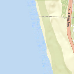 1001-1089 Skyline Boulevard Daly City CA Street Map