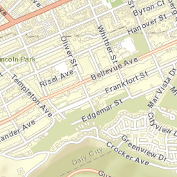 539-545 Hanover St Daly City CA Street Map