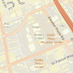 Dublin California Street Map