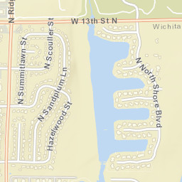 6602 West Ponderosa Circle Wichita KS Street Map