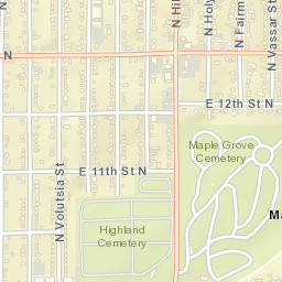 1401-1415 North Hillside Street Wichita KS Street Map
