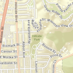 Mission St, Daly City, California Street Map