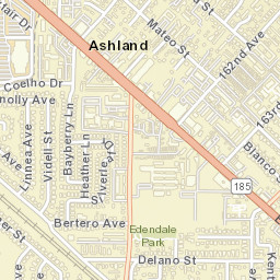 16183 Ashland Ave San Lorenzo, California Street Map