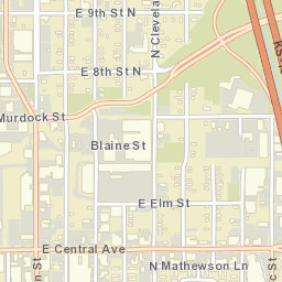 801-899 Washington Wichita KS Street Map