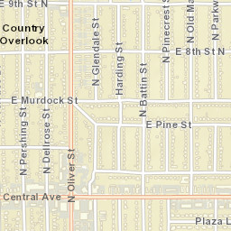 4801-4815 E Central Ave Wichita KS Street Map