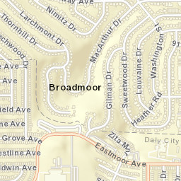 Stoneyford Dr, Daly City, USA Street Map