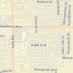 1115-1139 Standiford Avenue, Modesto, CA  Street Map